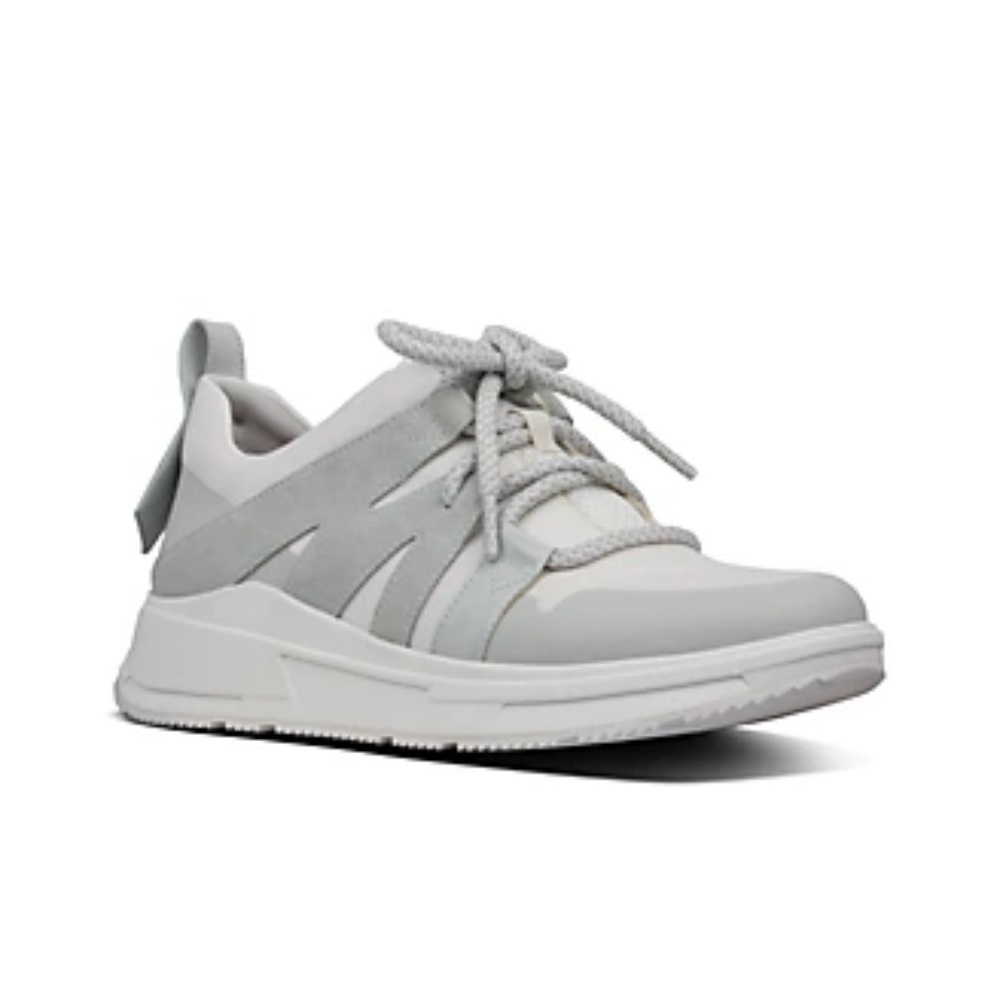 Fitflop Carita Sneakers Urban White W56-194 Lace Up Sneakers Women's Size 8.5